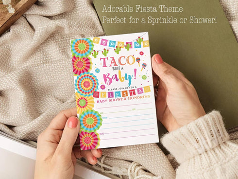 Your Main Event Prints Fiesta Baby Shower Invitation - Taco Baby Shower - Fiesta Invitation - 20 Fill-in Invitations - Envelopes Not Included...