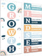 Growth Mindset Posters for Classroom Motivational Posters Decorations Bulletin Board Banner Boho Rainbow Inspirational Posters School Poster for T...