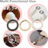 10 pcs 1.25 inch(32mm) Small Round Carabiners Clips Metal Trigger Spring O Rings Snap Hooks DIY Charms Accessory for Keychains Bags Purses Crafts ...