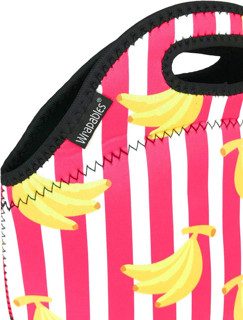 Wrapables® Insulated Neoprene Lunch Bag, Bananas...