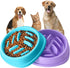 Slow Feeder Dog Bowls 2 Pack, Anti-Slip Slow Eating Dog Bowl, Maze Dog Food Bowl, Anti-Choking Puzzle Feeder Dog Bowl, Slow Feeder Bowl for Dogs &...