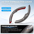 Cartist Carbon Fiber Steering Wheel Cover Custom Fit for Tesla Model 3 2017-2023 2024 and Model Y 2020-2023 2024 Anti Skid Leather Car Segmented S...