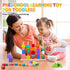 Montessori Preschool Educational Wooden toys for Toddler 3 4 5 Years Old Lacing Beads & Stacking Blocks & Shape Sorting Gifts for Kids Boy Girl El...