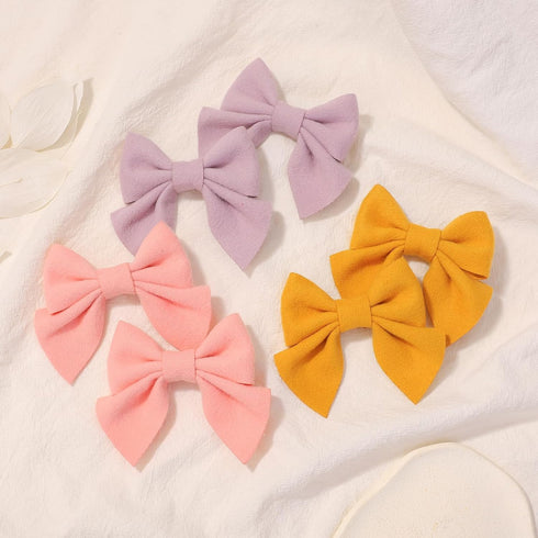 32PCS/16Colors 3.5 Inches Baby Girls Hair Bows Clips Alligator Clips Felt Woolen Hair Barrettes Hair Accessories for Toddlers Infants Kids and Lit...