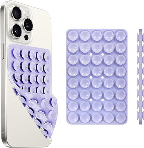 Silicone Suction Cup Phone Case Mount Double Sided, Phone Accessories Hands-Free Strong Grip Holder for Selfies and Videos, Silicon Phone Stand fo...
