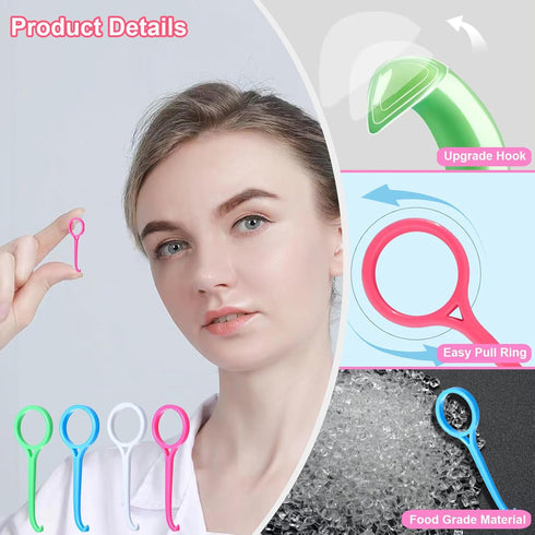 Aligner Removal Tool, Portable Clear Aligner Removal Tool for Invisalign Removable Retainers, Braces, Aligners Remove Hook Pull Tool (8PCS)...