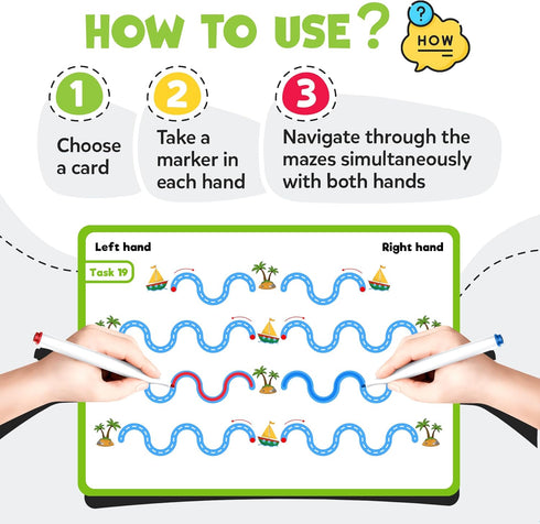 WELL BALANCED Educational Toy - Interhemispheric Development, Learning Toys, Preschool & Kindergarten Learning Activity for Kids, Toddlers, Suppli...