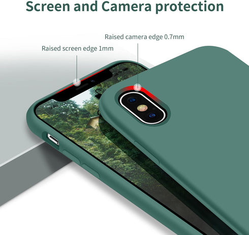 OTOFLY Compatible with iPhone X Case,Ultra Slim Fit iPhone Xs Case Liquid Silicone iPhone 10 Case with Full Body Protection Anti-Scratch Shockproo...
