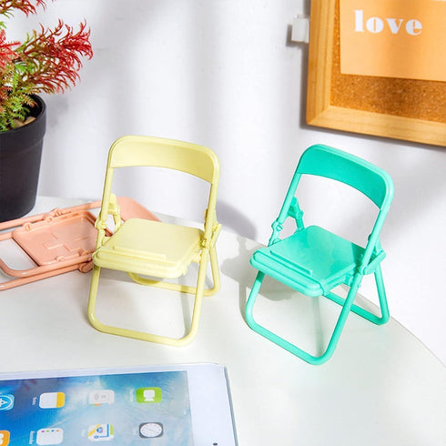 2Pcs Purple Cell Phone Stand, Mini Universal Phone Stand for Desk, Chair Design Phone Holder Stand Compatible with iPhones13 iPhones 13 Pro iPhone...