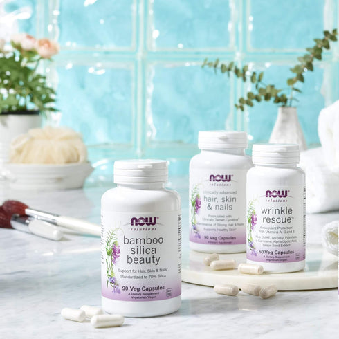 NOW Solutions, Hair, Skin and Nails, Clinically Advanced, Support with Clinically Tested Cynatine®, 90 Veg Capsules...