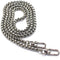 Model Worker Iron Box Chain Strap Handbag Chains Purse Chain Straps Shoulder Cross Body Replacement Straps with Metal Buckles (Silver, 31.5")...