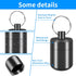 CHIVENIDO Pill Keychain Holder- Small Pill Box Waterproof Pill Fob Organizer Portable Pill Holder Keychain (Gray)...