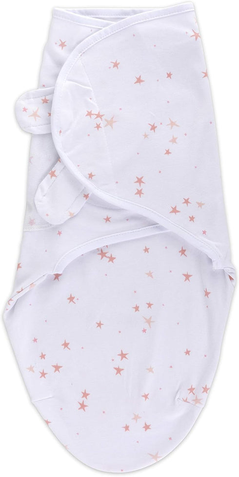 Ely's & Co. Adjustable Swaddles for Newborn, Baby Swaddles 0-3 Months, Velcro Swaddle Sack for Baby Girl, 100% Cotton, 2 Pack (Dusty Rose and Mauv...
