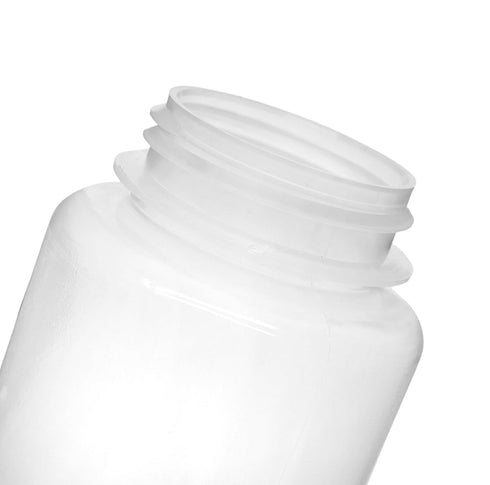 EISCO Reagent Bottle, 1000ml - Wide Mouth with Screw Cap - Polypropylene - Translucent Labs...