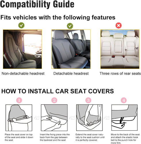 Yellow Solid Banana Car Seat Covers,Universal Auto Front Seats Protector Automotive Vehicle Seat Cover for Most Cars, Van,Trucks, SUV 1 set...