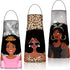 3 Pieces African Women Aprons Waterproof Black Girl Apron Adjustable African American Aprons Black Women Aprons Art Aprons Bib Mothers Day Gifts f...