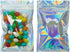 100 Pieces Smell Proof Bags - 3x5 Inches Resealable Mylar Bags Clear Zip Lock Food Candy Storage Bags Holographic Rainbow Color...