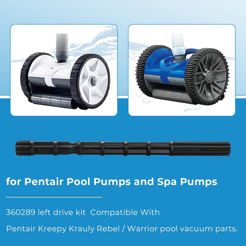Pool Cleaner Replacement Parts for Pentair 360289 Left Drive Kit Bearings, Replacement for Pentair Kreepy Krauly Rebel Warrior Pool Automatic Suct...