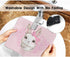 Cute Rabbit Non-Slip Rubber Round Mouse Pad,Gray Cute Rabbit Design Square Mouse Pad Home Office Computer...