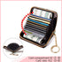 RFID Credit Card Holder Wallets for Women, Sunset Sunrise Mountain Small Card Case Wallet with Keychain and Zipper, Leather Card Holder Pocket Bus...