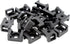 iexcell 100 Pcs Black 9 mm Cable Tie Base Saddle Type Mount Wire Holder...