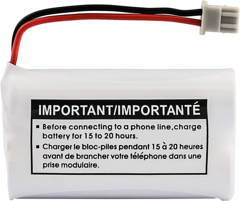 New! Genuine Uniden BBTY0651101 BT-1007 NiMH 600mAh DC 2.4V Rechargeable Cordless Telephone Battery (2-Pack)...