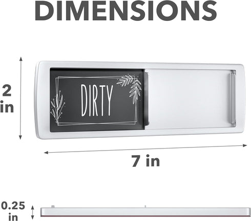 Stylish Dishwasher Magnet Clean Dirty Sign - Ideal Clean Dirty Magnet for Dishwasher - Kitchen Organizer and Gadget - Nice Office, Home Farmhouse Decor - Dirty Clean Dishwasher Magnet