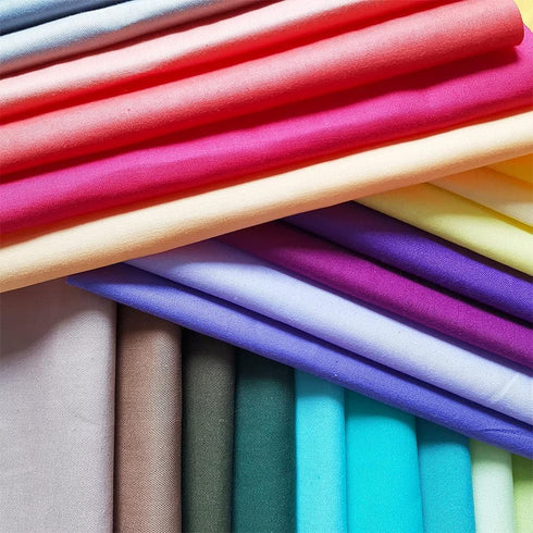 Quilting Fabric, 50 Pcs Fat Quarter Fabric Bundles 8" x 8" (20cm×20cm) Solid Colors Pure Cotton, Precut Squares Sewing Quilting Patchwork Scraps f...