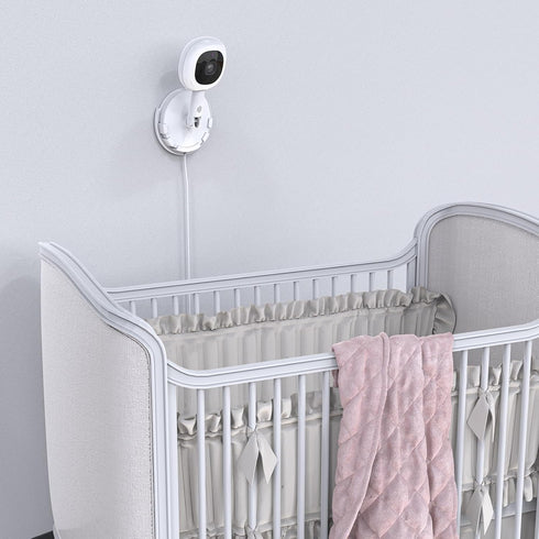 Wall Mount Holder Compatible with Nanit Pro Smart Baby Monitor & Flex Stand Camera (White)...