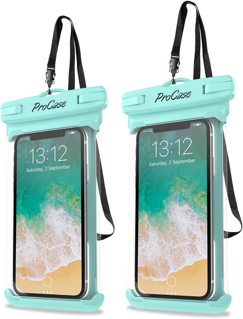 ProCase Waterproof Phone Pouch Case for snorkeling, Underwater Dry Bag for iPhone 15 14 13 Pro Max 12 11, Galaxy S24 S23 S2 Ultra Note Pixel Up to...