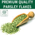 Spices Village Dried Parsley Flakes, Dry Parsley Seasonings, 1.7 Ounces, Kosher Certified, All Natural, Fresh, Gluten Free, Non GMO, Resealable Bu...