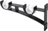 AddGrace Double Curtain Rod Brackets Set of 4 for Drapery Rod Window Hardware Rod Holders (Black)...
