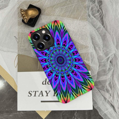 SEized Case Compatible with for iPhone 14 Pro Max,Tie Dye Floral Mandala Phone Case for Girl Women Boy Men,Durable Protection Case for iPhone 14 P...