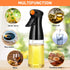 Olive Oil Sprayer for Cooking- 200ml Rotatable Nozzle Olive Oil Spray Bottle Premium Oil Mister with Brush Oil Spritzer for Air Fryer, BBQ, Salad,...