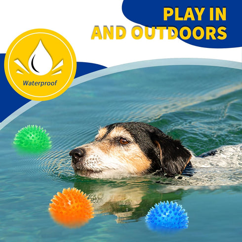 2.36" (5 Pack) Squeaky Dog Balls Toys, Small Dog Toy Ball, Training Dog Toys for Boredom and Stimulati, Puppy Teething Chew Toy Balls, Green, Blue...