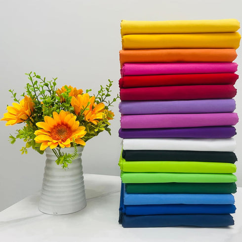 100% Cotton Fabric by The Yard?Quilting Fabric for Sewing,Crafts,Embroidery,Quilt Backing, Width 64 inches by Length 2 Yards Yellow Muslin Fabric...