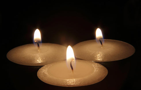 OHR CANDLES Tealight Candles - 100 Pack Bulk Tea Lights Candles - White Tealights Unscented - 4 Hour Burn Time...