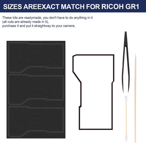 eTone Pre-Cut Light Seal Foam Sponge Kits Repair for GR1/GR1S/GR1V/GR10/GR21/R1/R1S Film Camera....