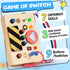 POLKRANE Montessori Toddler Busy Board - Montessori Toys for 1+ Year Old, Toddler Busy Board, Baby Sensory Toys with Led Light Switch, Kid Educati...
