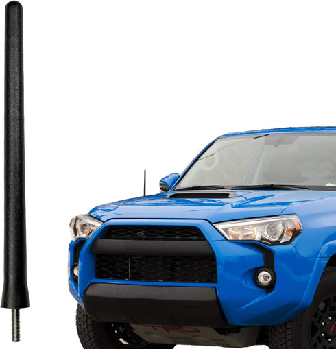 AntennaMastsRus - Short Rubber Antenna fits Toyota 4 Runner (2010-2017) - USA Stainless Steel Threading - The Original 6 3/4 Inch Accessories - Ca...