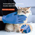 4-in-1 Pet Grooming Gloves for Washing and Hair Removal,Gentle Double-Side Brush Gloves Effective in Removing Pet Hair and Stain for Dog &Cat & Ho...