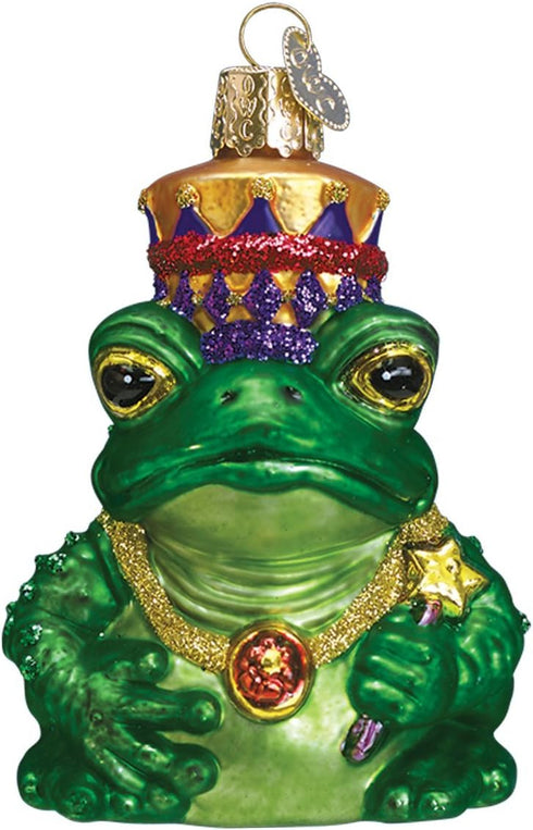 Old World Christmas Sea and Water Animals Glass Blown Ornaments for Christmas Tree Frog King...