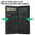 EooCoo Calculator with Notepad,10-Digit Large Display Office Desk Calcultors,Support Solar and Battery,Professional Foldable Calculator for Studen...