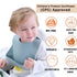 Moonkie Silicone Baby Bibs Set Of 3, BPA Free Soft Adjustable Fit Waterproof Feeding Bibs for Babies and Toddlers(Pink/Pastel Yellow/Soft Pink)...