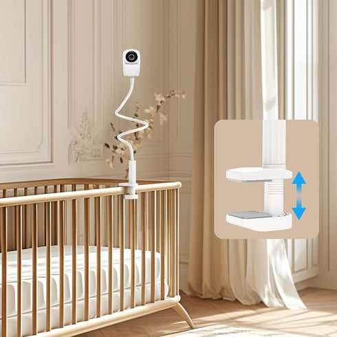 GUSGU Sturdy Baby Monitor Camera Mount Compatible with Wyze Cam Pan V3 & Wyze Cam V4/V3, Arlo Cam, Flexible Camera Holder for V-tech VM901/VM919HD...