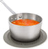 Compact Microwave Multi-Mat, 9.5 Inches, Gray – Microwave Food Splatter Protector & Heat-Resistant Trivet...