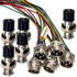 Lsgoodcare 10Pcs GX16-4pin Male Aviation Connector Power Electrical Terminal Socket with 20Awg 7.87Inch Cable & 16MM 4Din Female Plug Sockets...