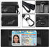 Lanyard Pouch Coin Purse Wallets Hoodswop Id Holder Keychain Zip Id Case Card Holder Wallet for Men Women Small Zippered Coin Pouch For Boys(black...