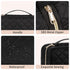 CUBETASTIC Hanging Travel Toiletry Bag, Makeup Bag for Women Girls, 3 Comparment Small Travel Bag Rhombus Quilted Cosmetic Organizer Case Portable...