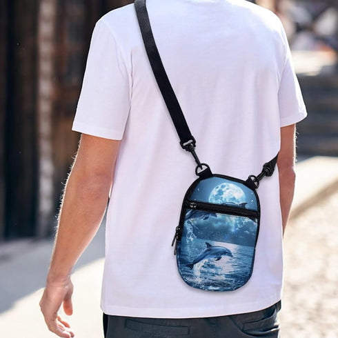 Crossbody Bag for Women and Men, Belt Bag with Adjustable Strap Cell Phone Case with Back Zipper Pocket...